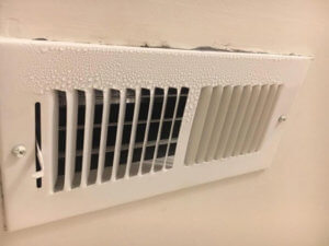 Condensation Around AC Vent